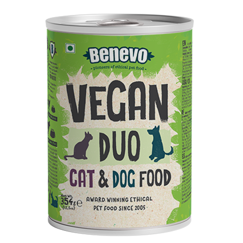 12er-SET Hunde- und Katzenfutter Duo 354g Veganes Feuchtfutter NICHT BIO Benevo - Bild 1