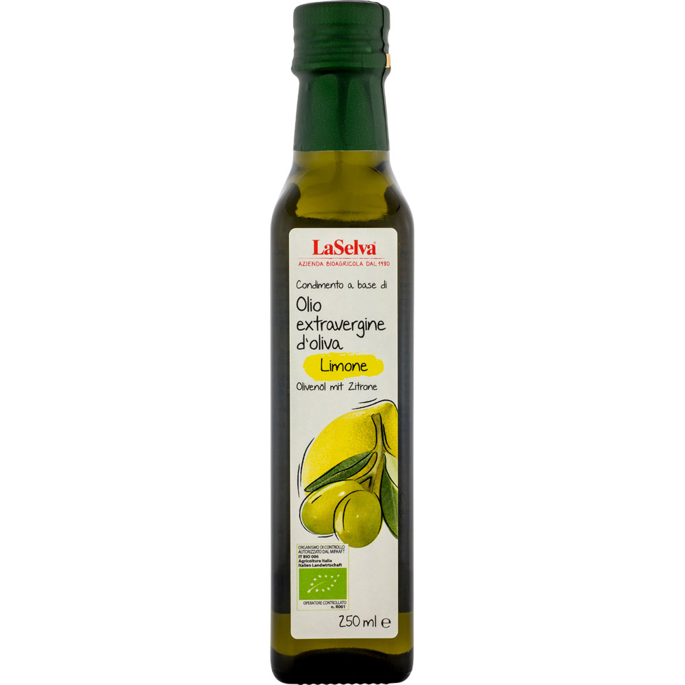 3er-SET Olivenöl Olive e Limone  250 ml (mit Zitrone) LaSelva - Bild 1