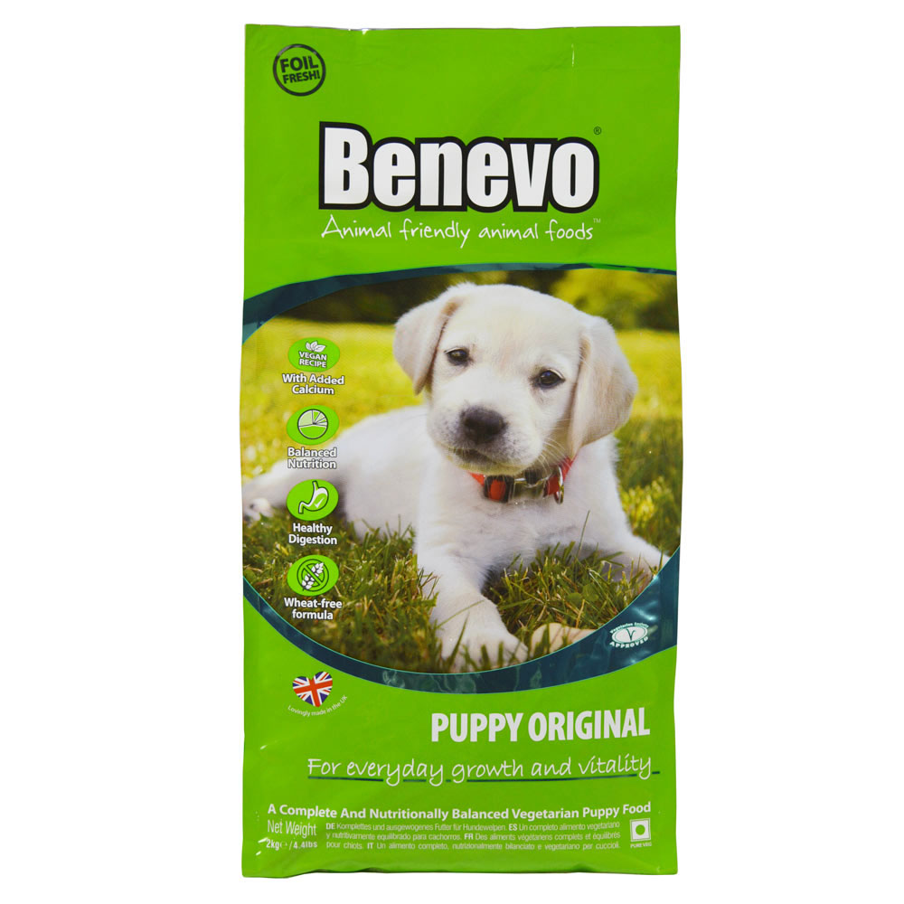 4er-SET Hundefutter Vegan für Welpen 2kg  NICHT BIO Benevo - Bild 1