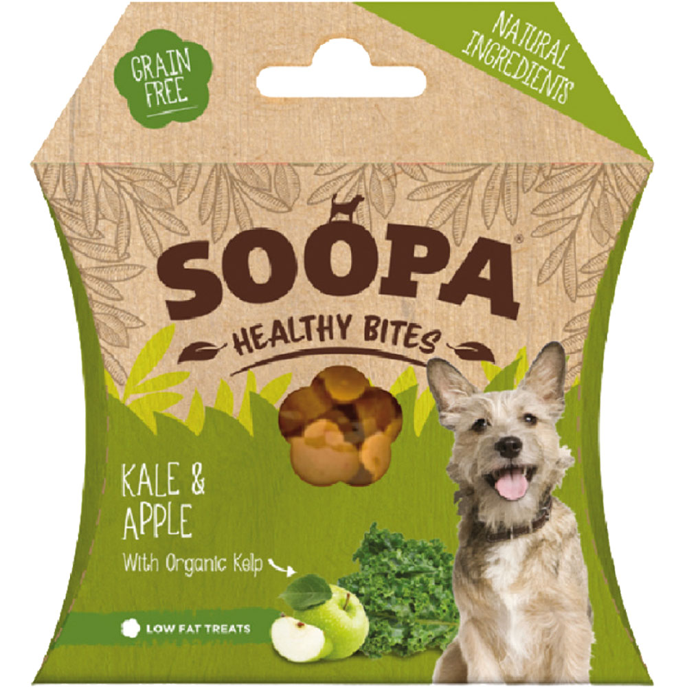 4er-SET vegane Hundedrops Grünkohl und Apfel 50g nicht Bio Soopa - Bild 1