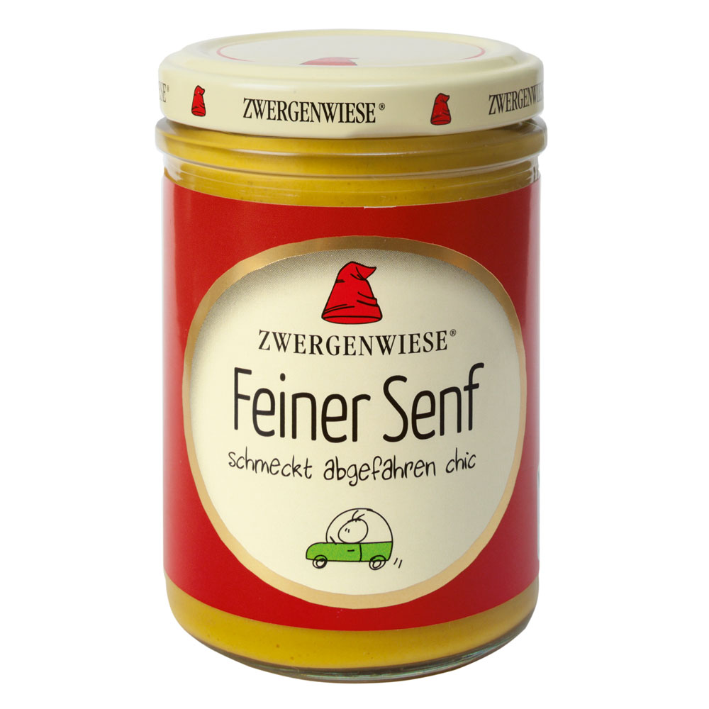 Bio Feiner Senf 160ml Zwergenwiese - Bild 1