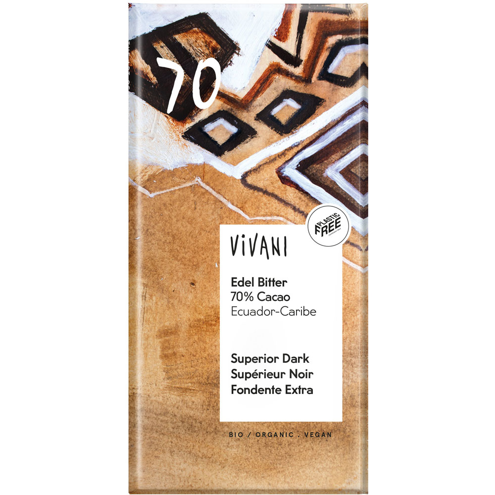 RM Edel-Bitter (Ecuador) 70 % Cacao 100 g  Vivani - Bild 1
