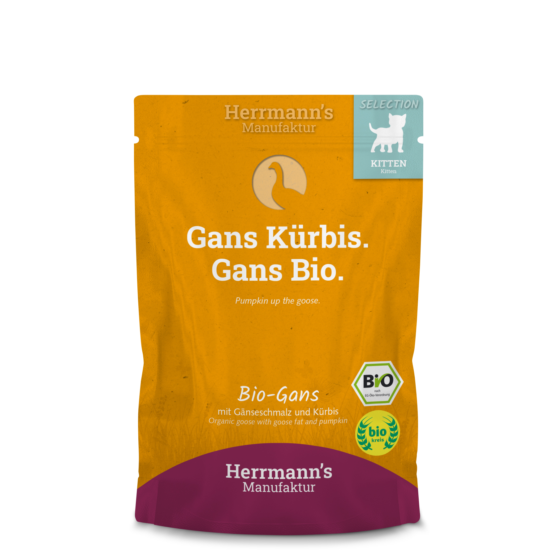 10er-SET Bio Kittennahrung Gans 100g Herrmann's - Bild 1