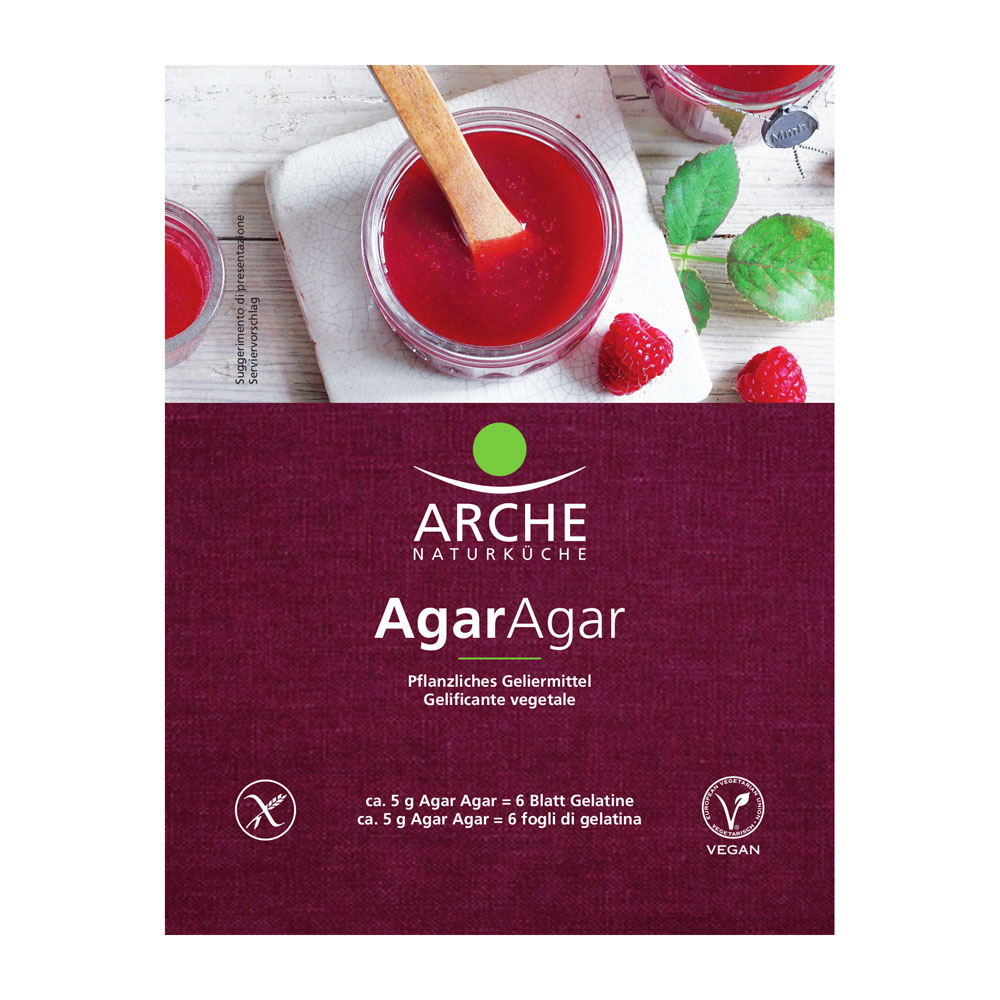 12er-SET Bio Agar Agar 30 g (Geliermittel aus Rotalgen) Arche - Bild 1