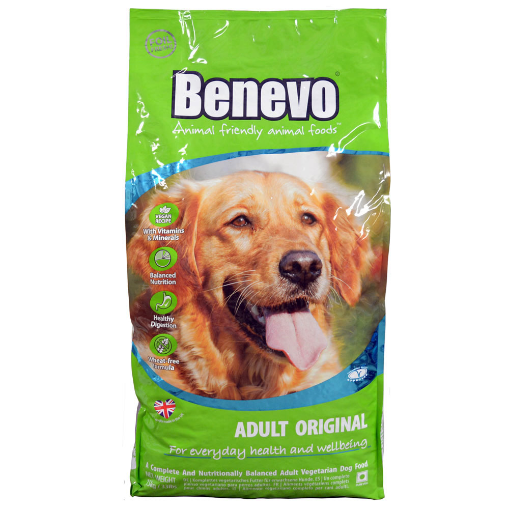 12er-SET Hundefutter Vegan -Dog Original- 15kg  NICHT BIO Benevo - Bild 1