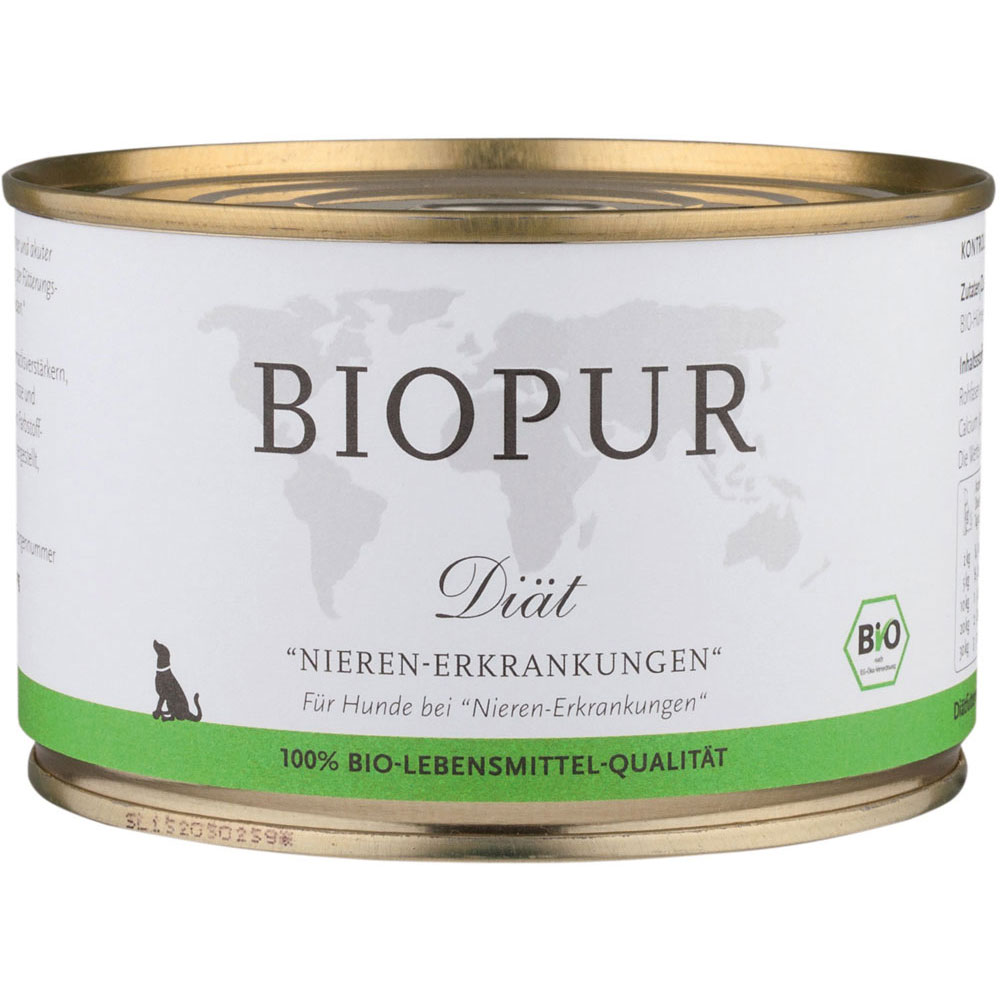 12er-SET Nieren-Erkrankungen 400g BIOPUR Bio Diätfutter für Hunde - Bild 1