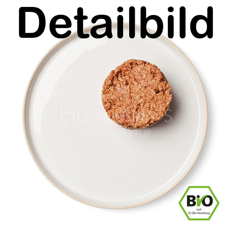 12er-VE Bio Katzenfutter Ente mit Kartoffeln und Bananenchips 100g Herrmanns - Bild 2