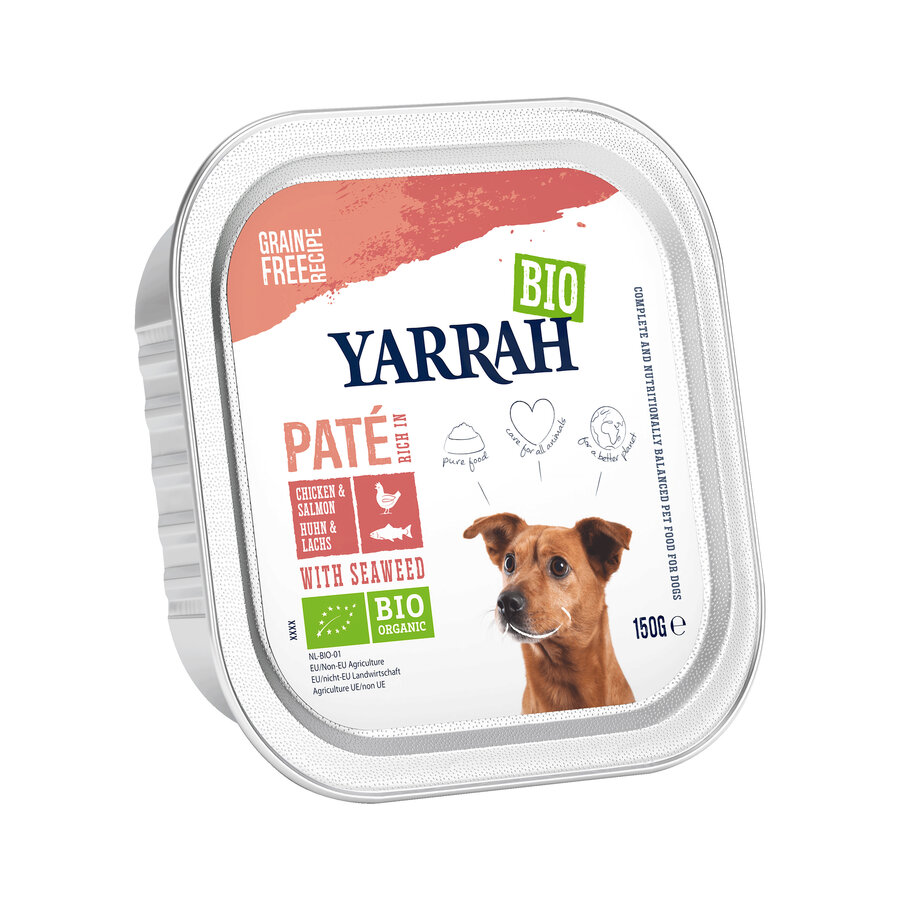 12er-VE Bio Pate mit Huhn und Lachs 150g Yarrah - Bild 1