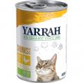 12er-VE Bröckchen in Soße Huhn 405g Yarrah Bio Katzenfutter