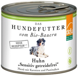 12er-VE Huhn 200g Getreidefrei Bio Hundefutter defu - Bild 1