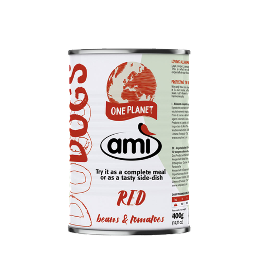 12er-VE Hundefutter V-Love RED (nicht Bio), vegan 400g AMI - Bild 1