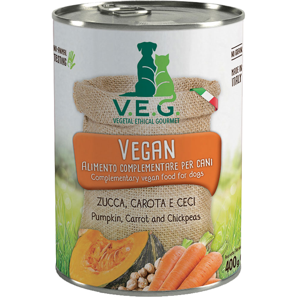24er-SET Ergänzungsf. Hund und Katze VEGAN Kürbis Karotte Kichererbse 400g (nich - Bild 1