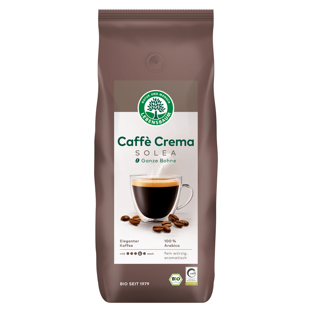 2er-SET Bio Caffe Crema Solea ganze Bohne 1000g  Lebensbaum - Bild 1