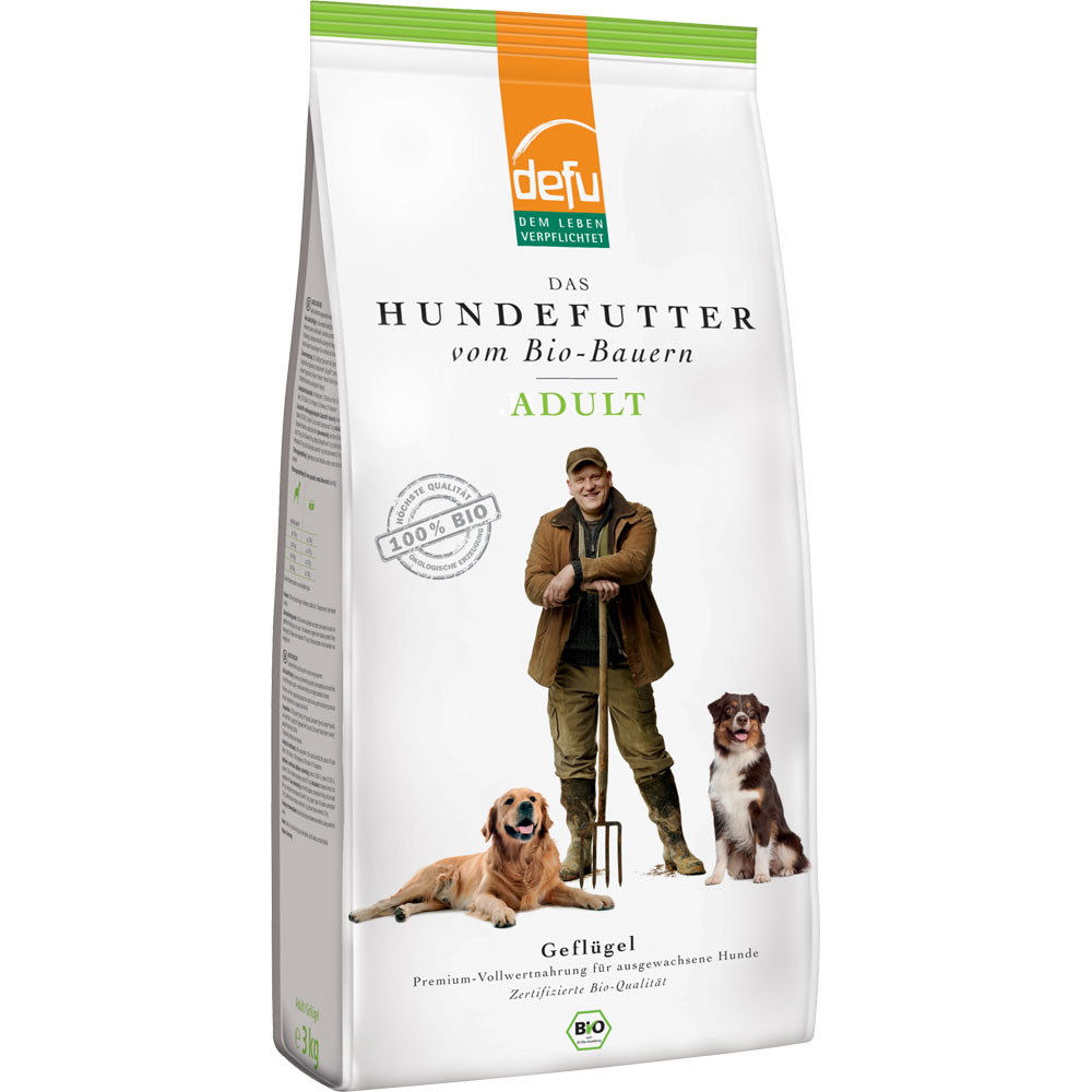 2er-SET Bio Hundefutter Adult 3kg Defu - Bild 1