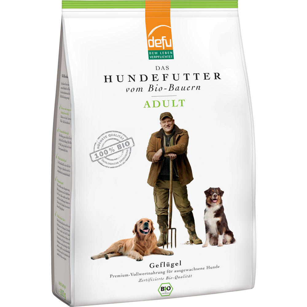 2er-SET Bio Hundefutter Adult 800g Defu - Bild 1