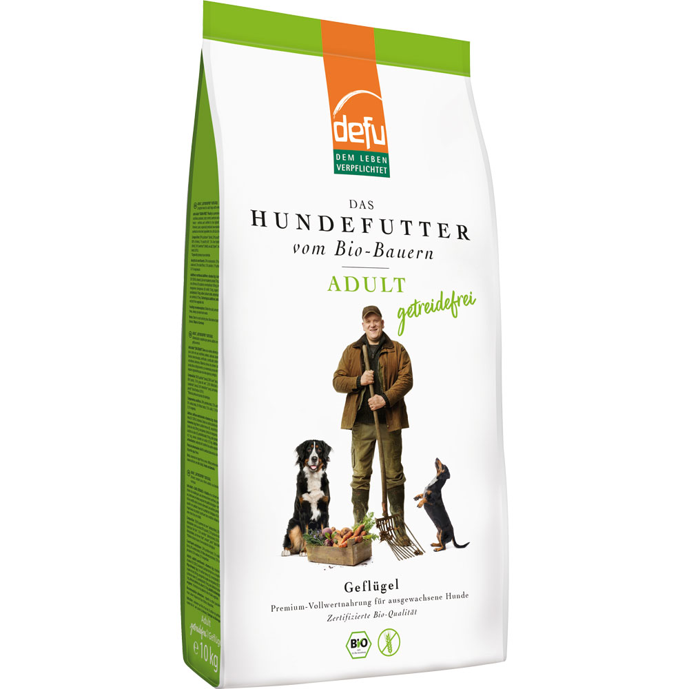 2er-SET Bio Hundefutter Adult  getreidefrei 10kg defu - Bild 1