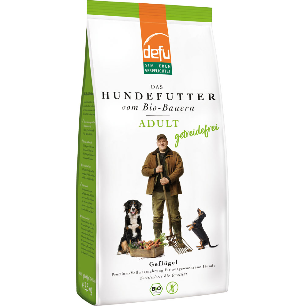 2er-SET Bio Hundefutter Adult getreidefrei 2,5kg defu - Bild 1