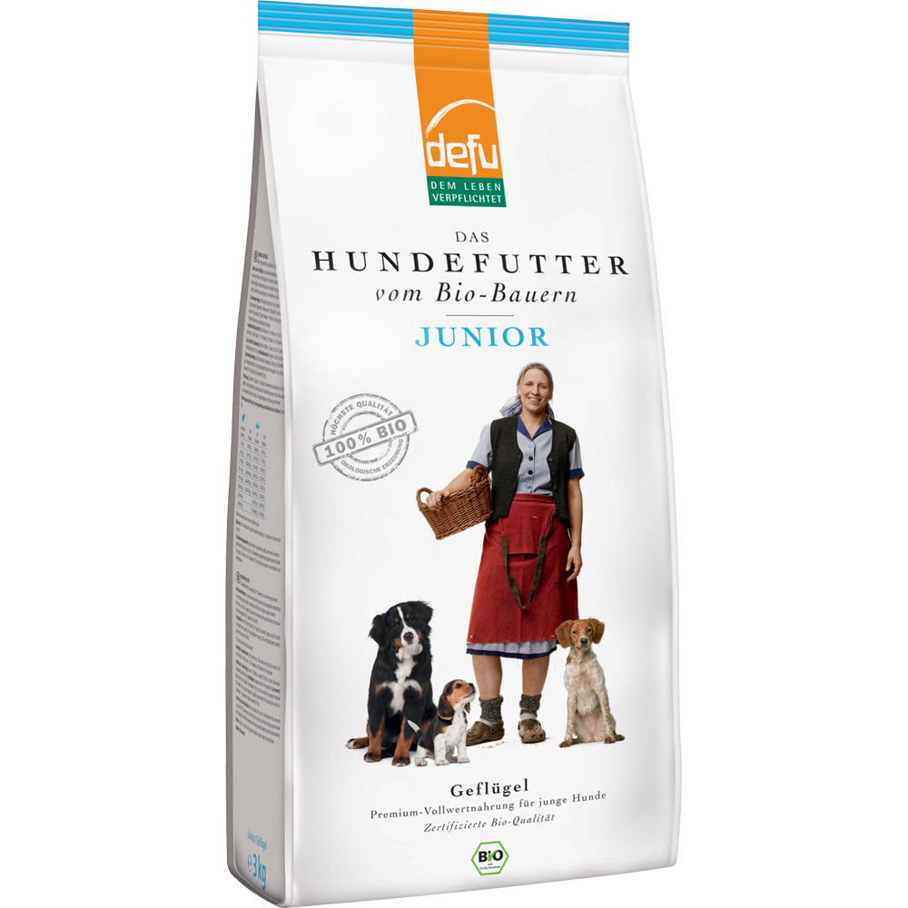 2er-SET Bio Hundefutter Junior 3kg Defu - Bild 1