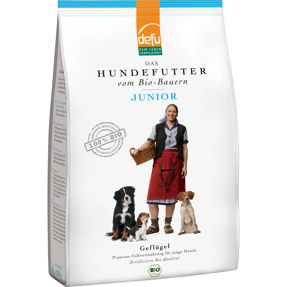 2er-SET Bio Hundefutter Junior 800g Defu - Bild 1