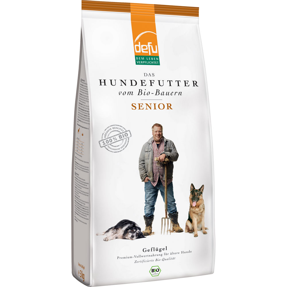 2er-SET Bio Hundefutter Senior 3kg Defu - Bild 1