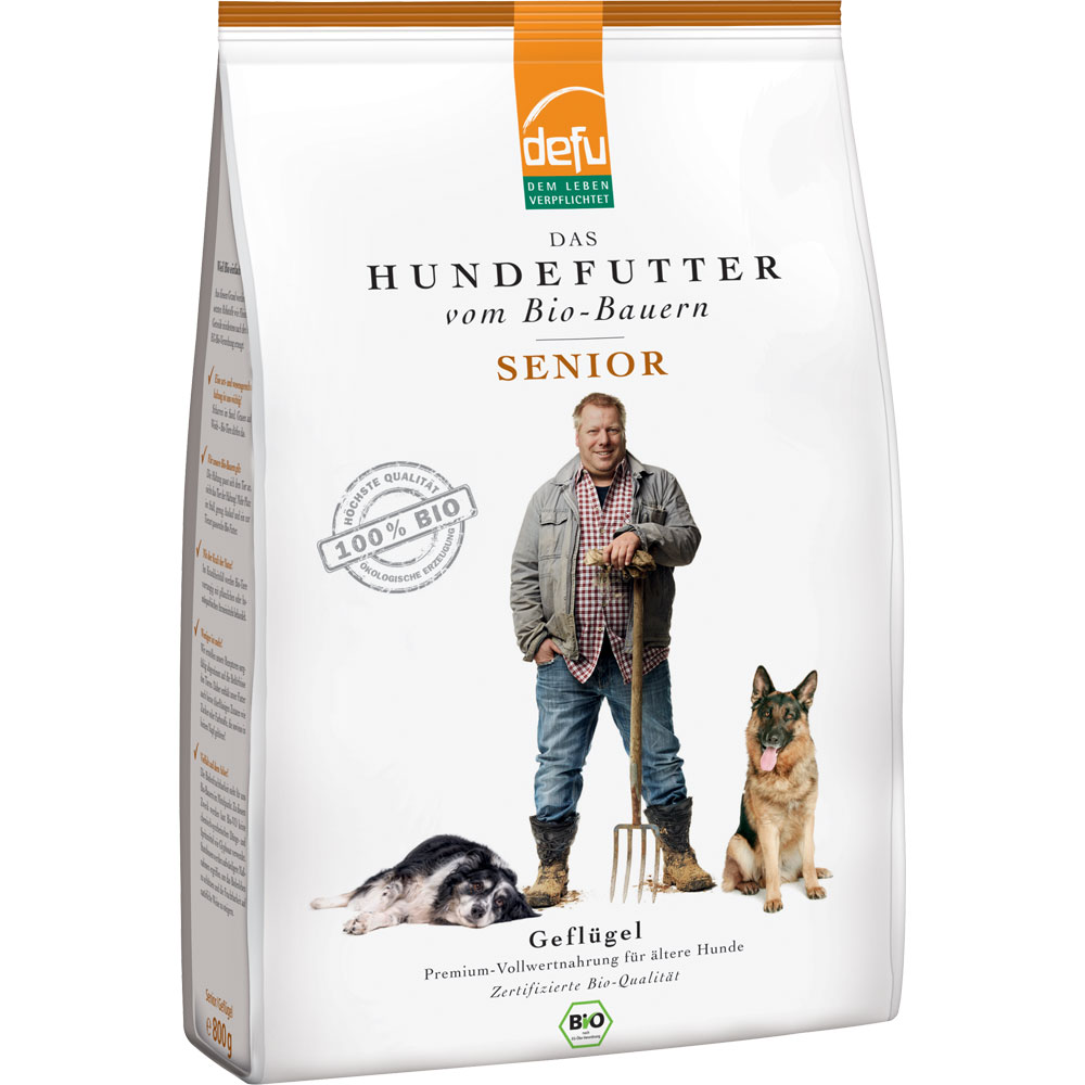 2er-SET Bio Hundefutter Senior 800g Defu - Bild 1