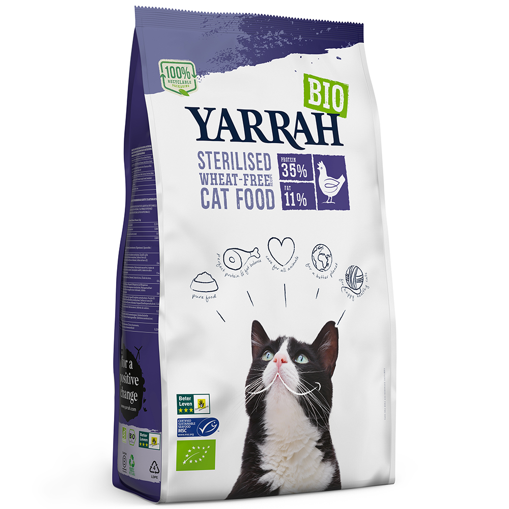 2er-SET Bio Trockenfutter sterilisierte/übergewichtige Katzen, weizenfrei 2kg Y - Bild 1