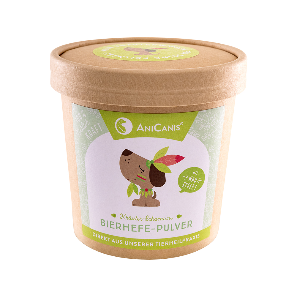 2er-SET Erg&auml;nzungsfutter Bierhefe Pulver NICHT BIO 200g AniCanis - Bild 1