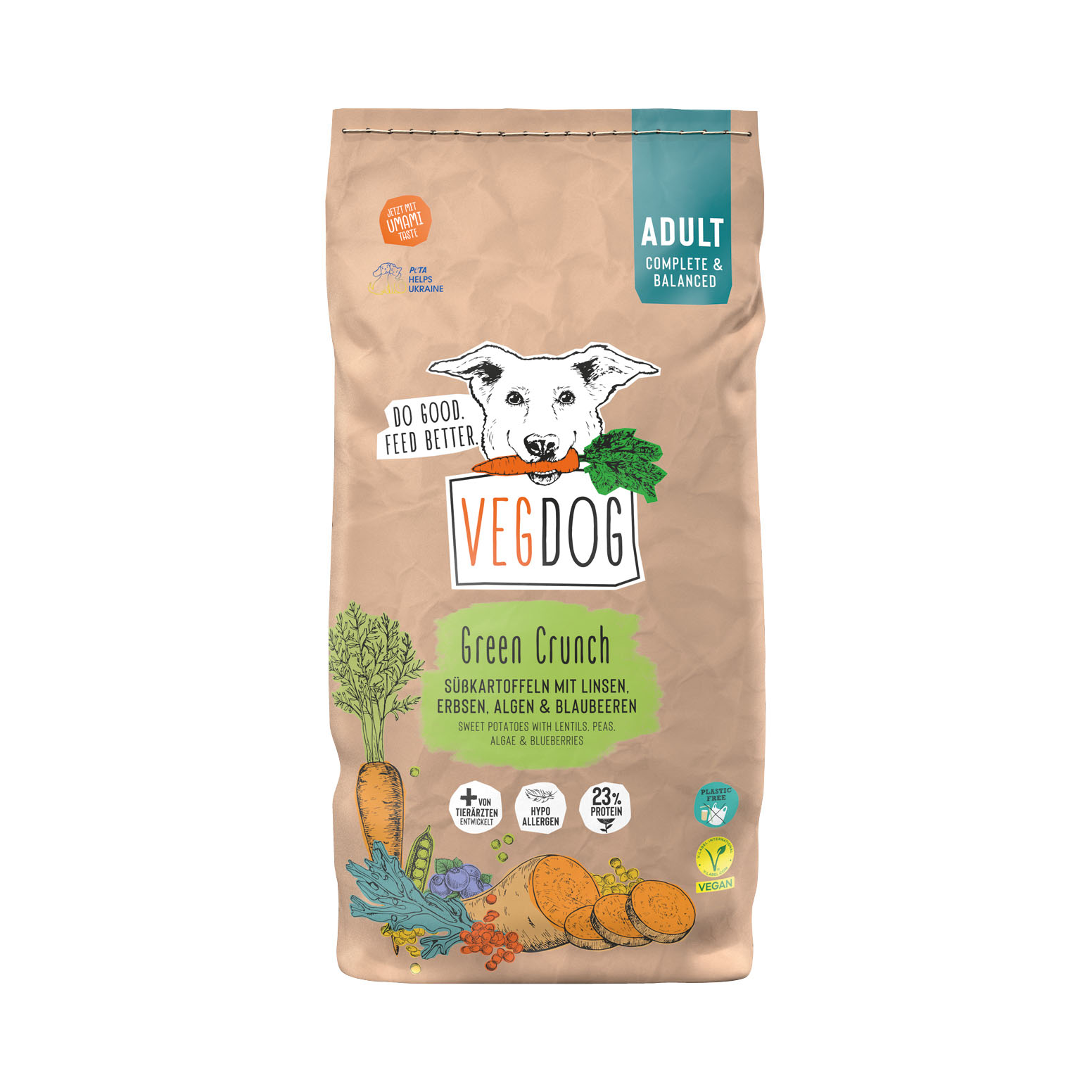 2er-SET Green Crunch NEUE REZEPTUR NICHT BIO  10kg VEGDOG - Bild 1