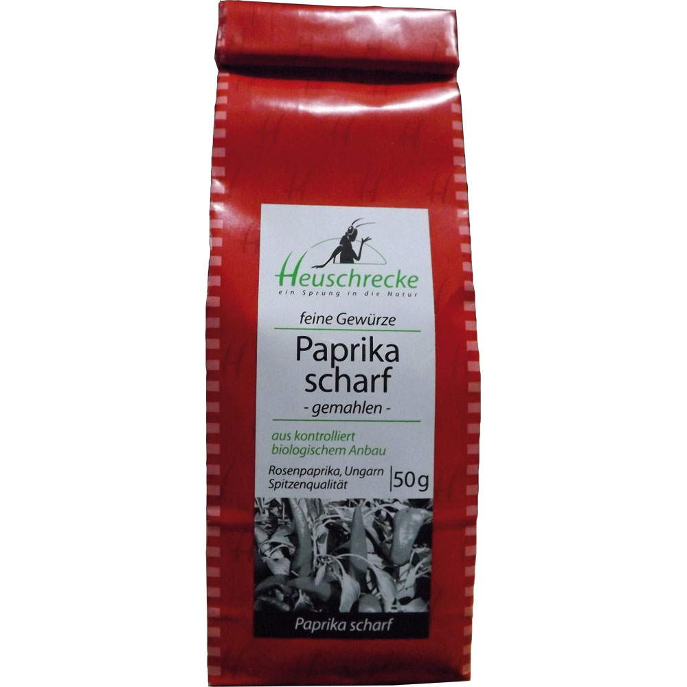 2er-SET Paprika scharf, Bio, Nachfüllbeutel 50 g Heuschrecke - Bild 1