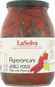 2er-VE Peperoncini dolci rossi|Milde rote Peperoni in Weinessig 930 g - Bild 1