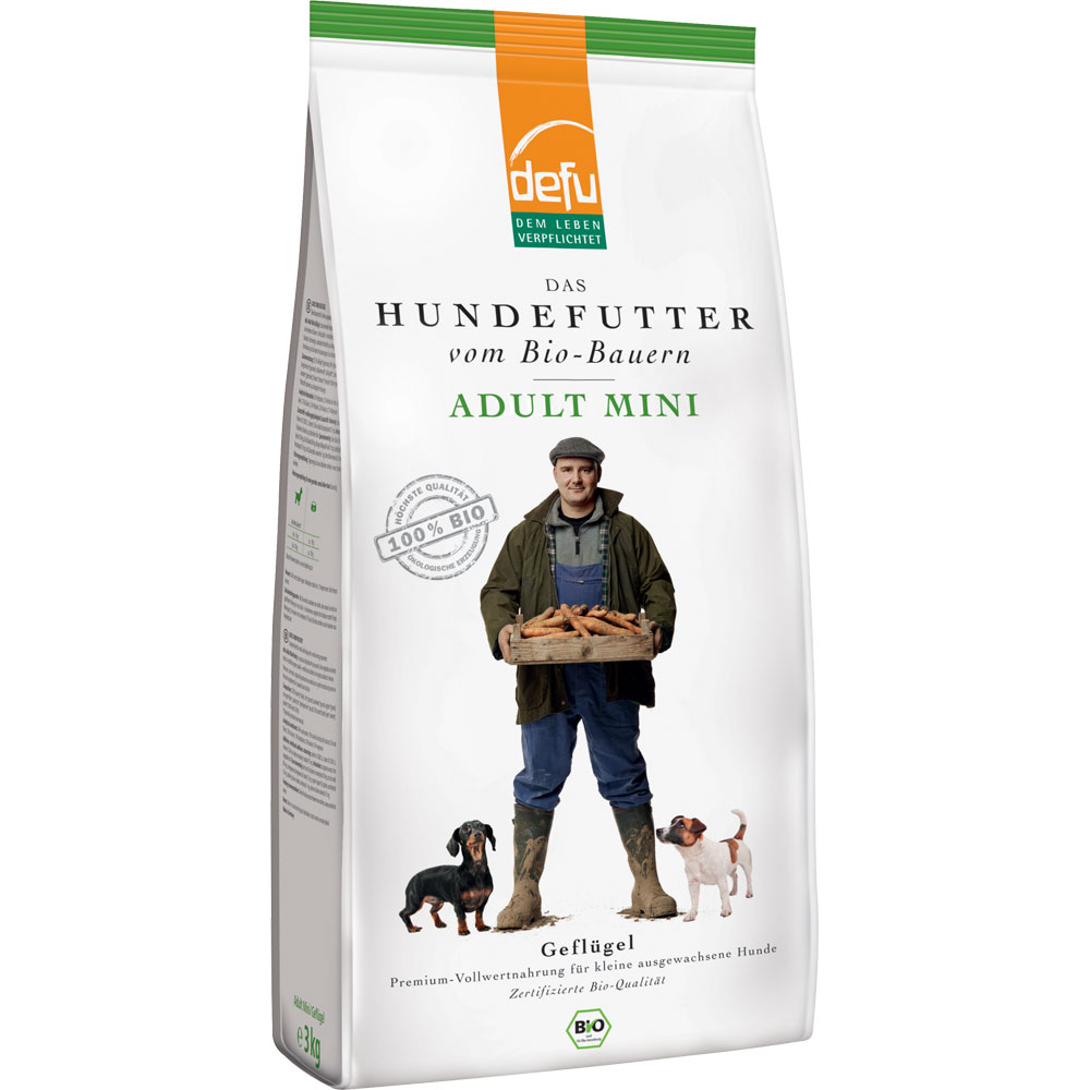 3e-VE Bio Hundefutter Adult Mini 3kg Defu - Bild 1