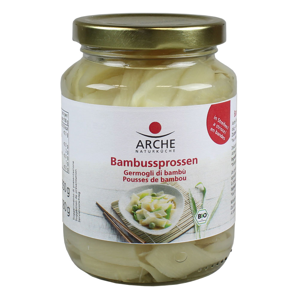 3er-SET Bio Bambussprossen im Glas 350g Arche - Bild 1