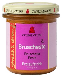 3er-SET Bio Bruschesto (Bruschetta Pesto) 160g Zwergenwiese - Bild 1