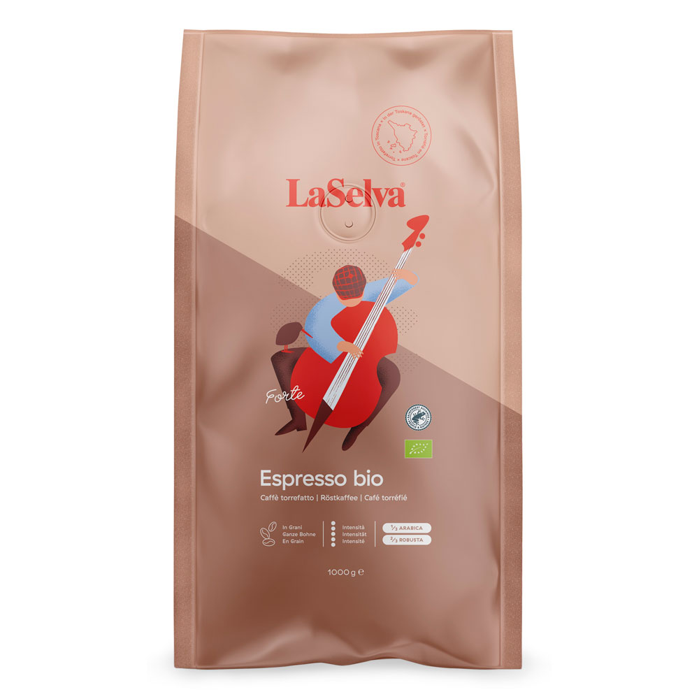 3er-SET Bio Espresso Forte 1000g (ganze Bohne) LaSelva - Bild 1