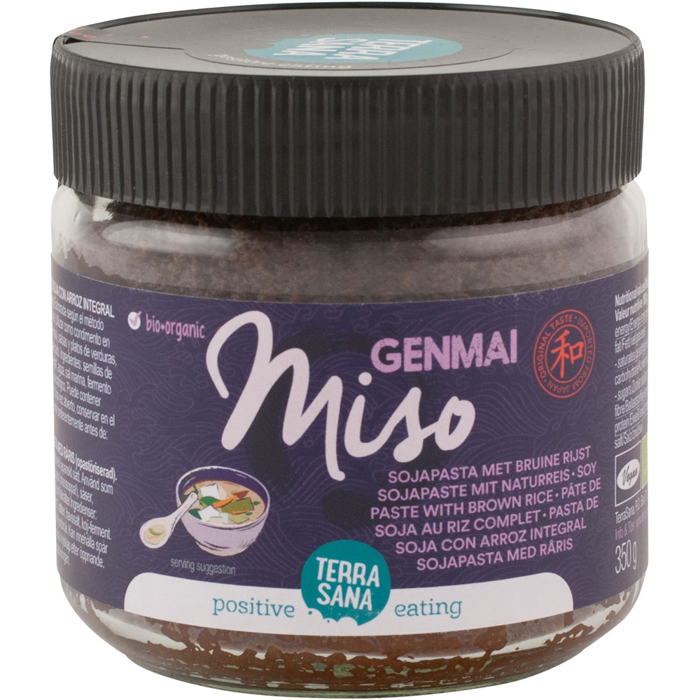 3er-SET Bio Genmai Miso unpasteurisiert, 350g Schraubglas TerraSana - Bild 1