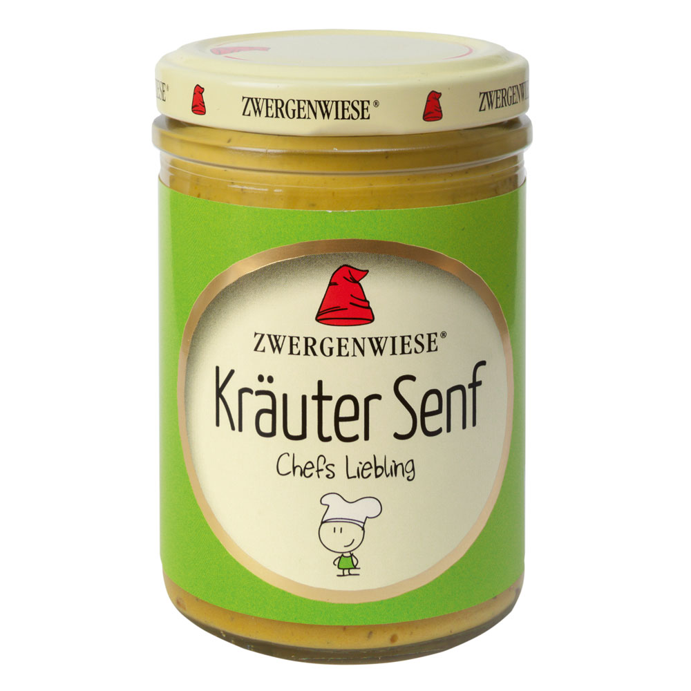 3er-SET Bio Kräuter Senf 160ml Zwergenwiese - Bild 1