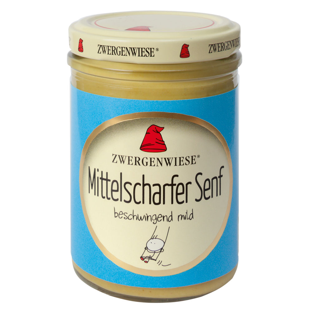 3er-SET Bio Mittelscharfer Senf 160ml Zwergenwiese - Bild 1