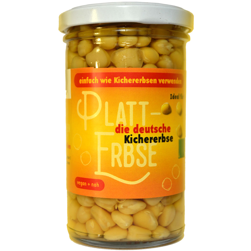 3er-SET Bio Platterbse, Konserve im Glas 250g Biolandhof Klein - Bild 1