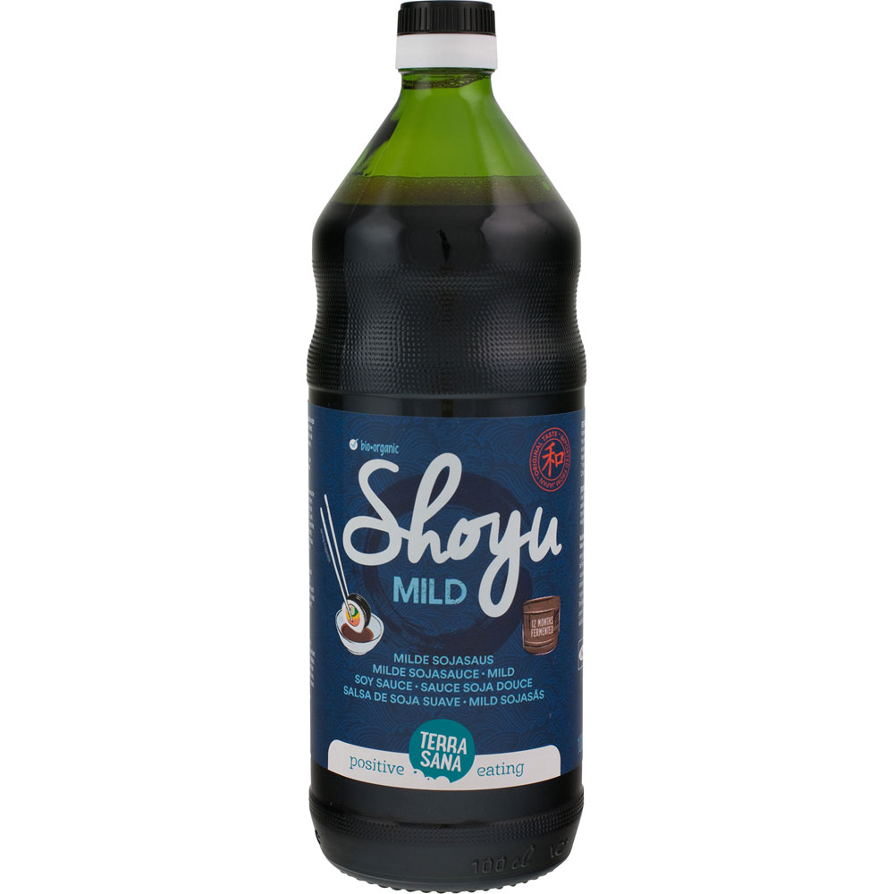 3er-SET Bio Shoyu mild, 1l Flasche TerraSana - Bild 1