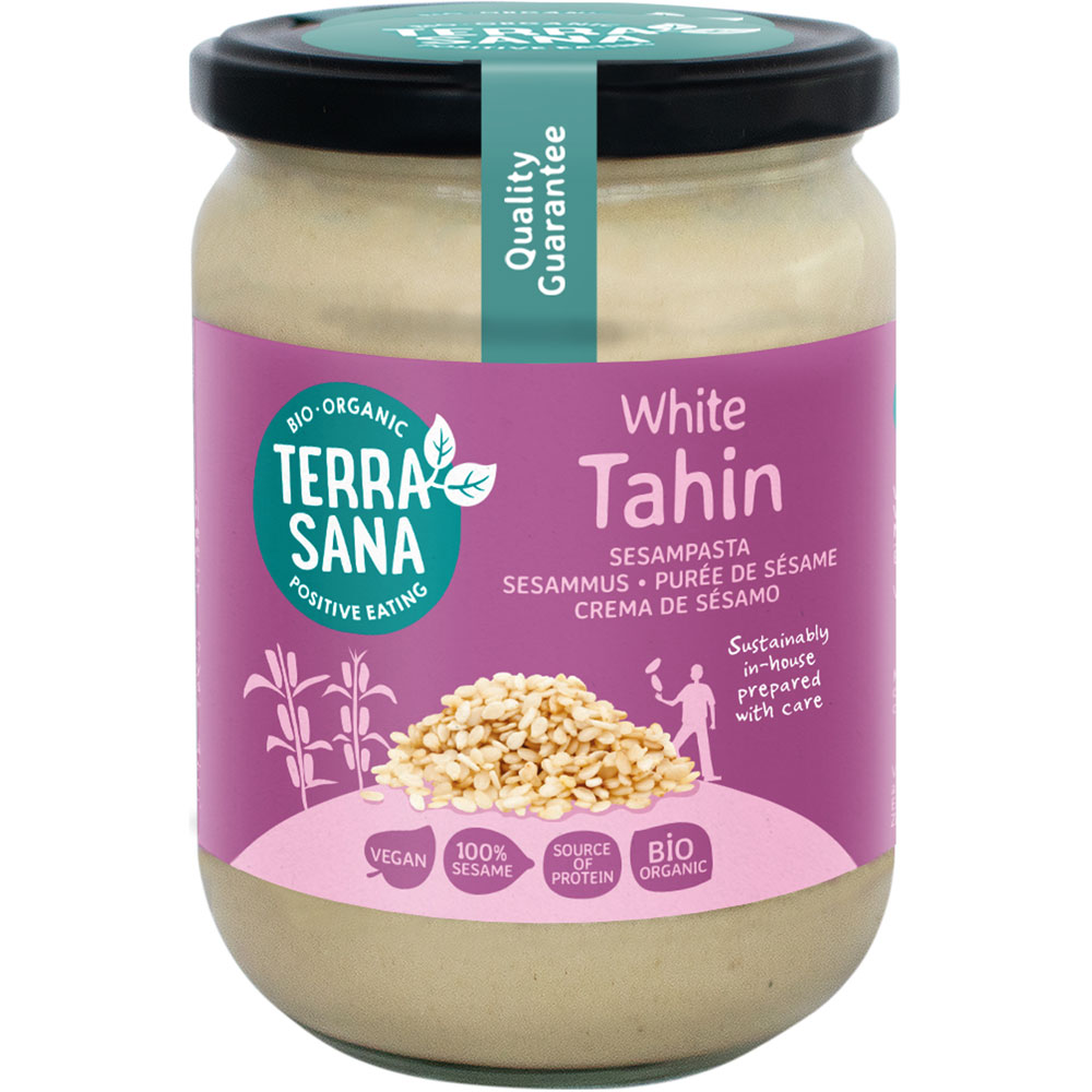 3er-SET Bio Tahin weiss - Sesammus, 500g Schraubglas TerraSana - Bild 1