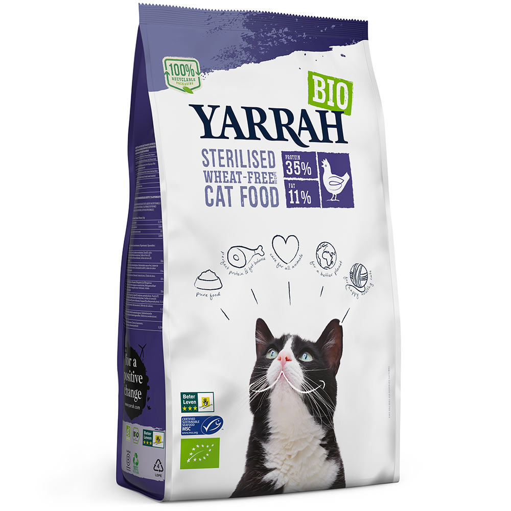 3er-SET Bio Trockenfutter sterilisierte/übergewichtige Katzen, weizenfrei 700g - Bild 1