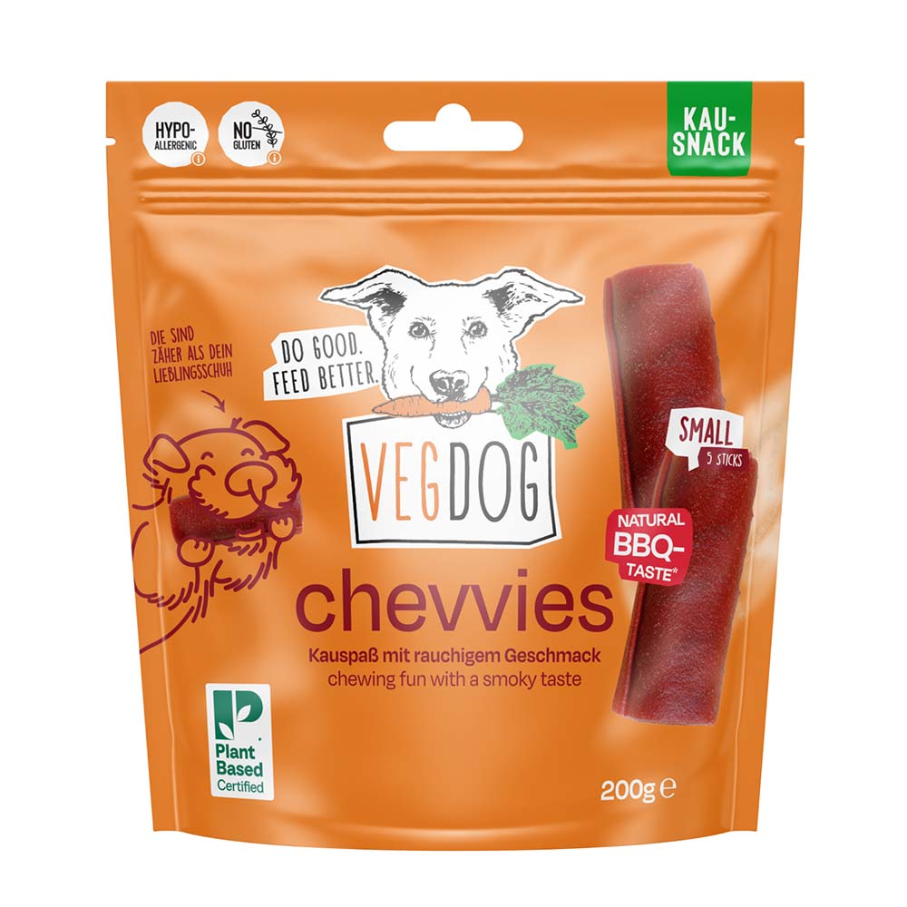 3er SET Chevvies Small Hund Snack 200g VegDog - Bild 1