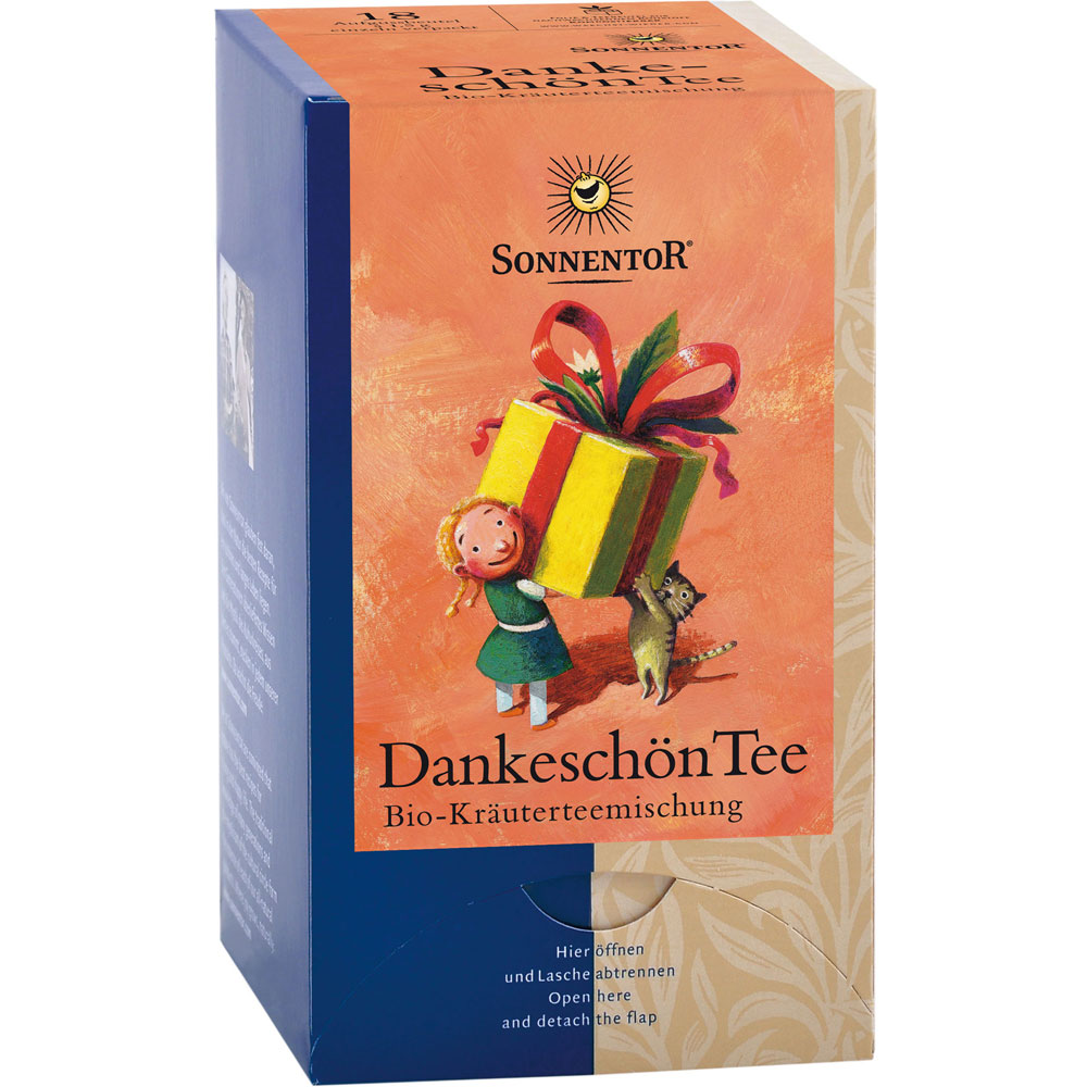 3er-SET Dankeschön Kräutertee Doppelkammerbeutel 27g Sonnentor - Bild 1