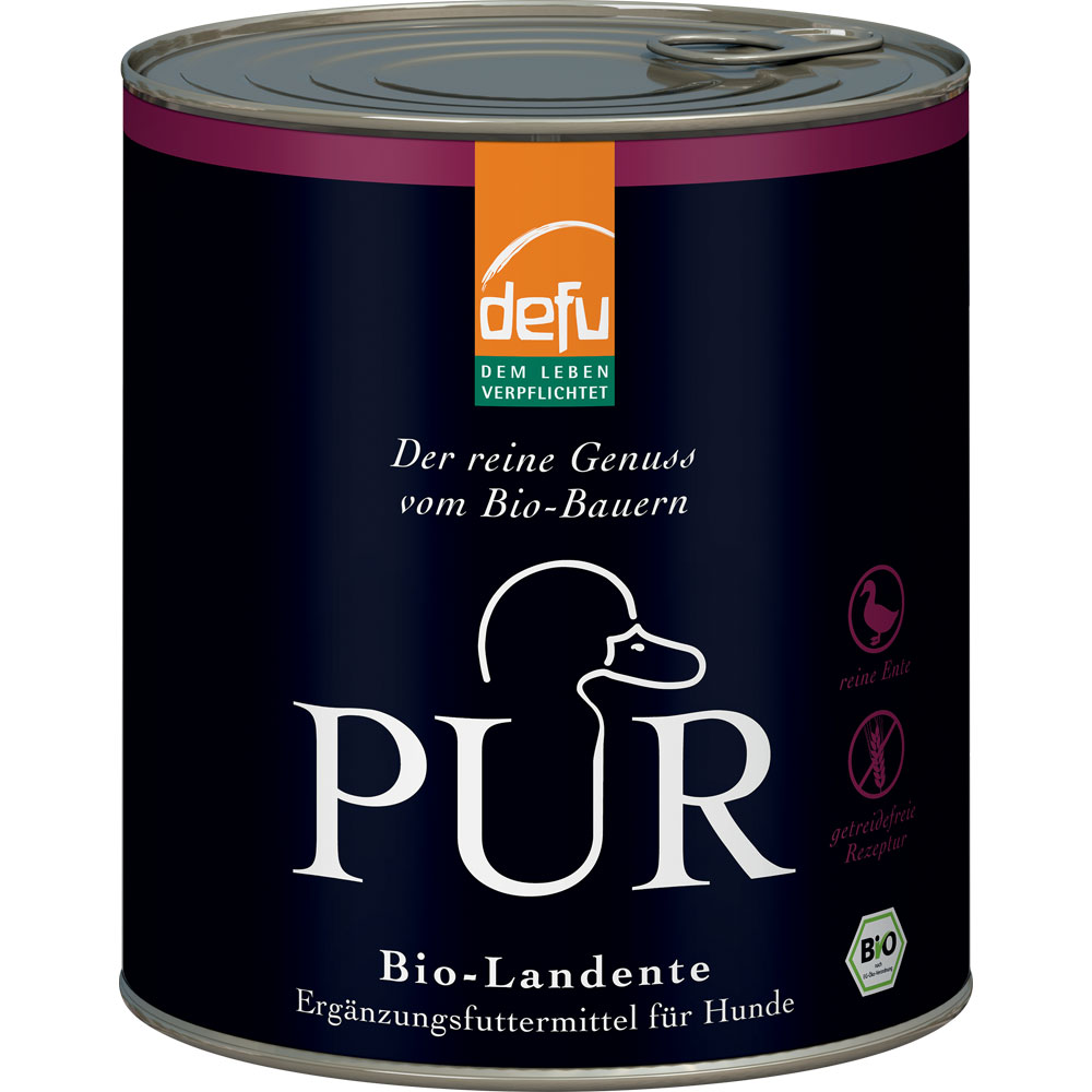 3er-SET Ergänzungsfutter Hund&Katze Bio-Landente PUR, 800 g defu - Bild 1