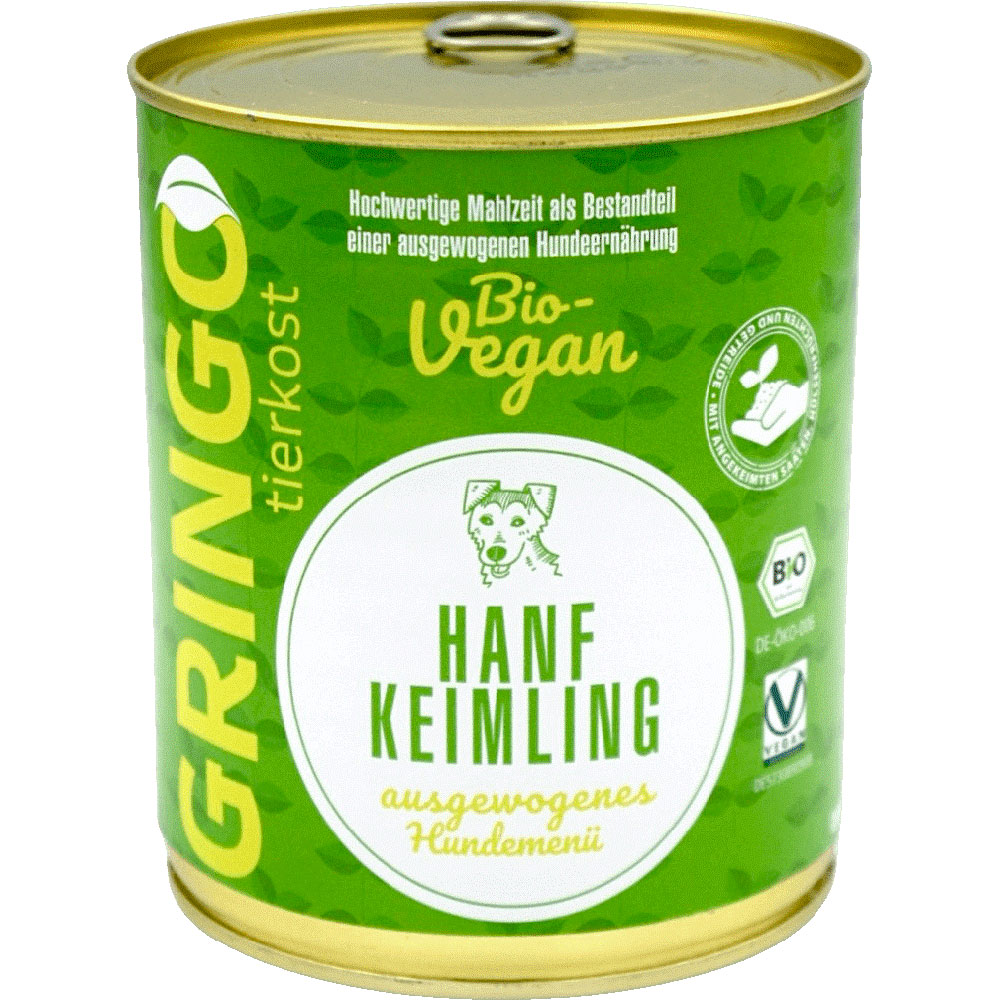 3er-SET Hunde Ergänzungsfutter Bio Hanf-Keimling, 800g Gringo - Bild 1