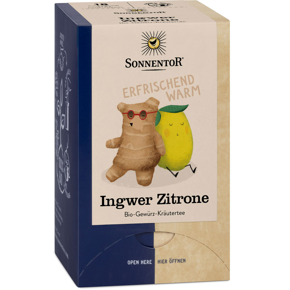 (3er-SET) Ingwer Zitrone Tee bio 32,4 g, DK-Beutel - Bild 1