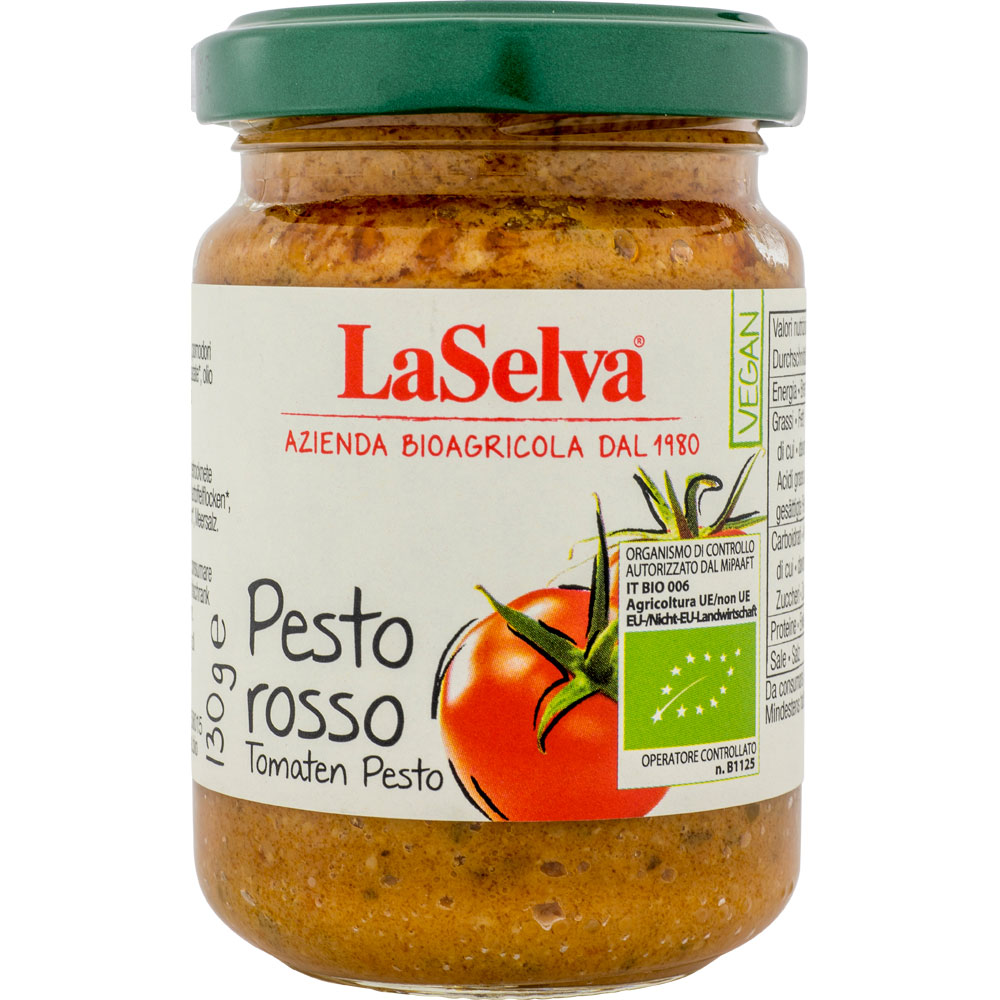 3er-SET Pesto rosso - Tomatenpesto 130g LaSelva - Bild 1