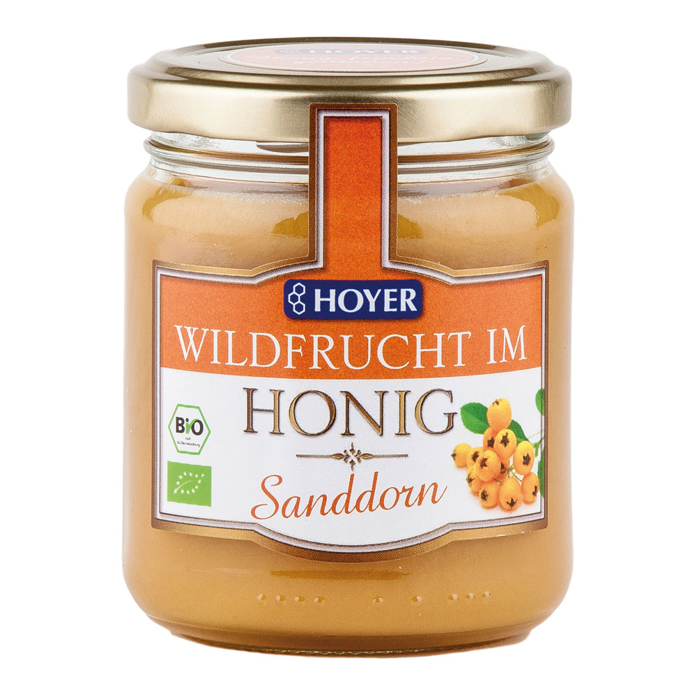 3er-SET Sanddorn Wildfrucht im Honig 250g  Hoyer - Bild 1