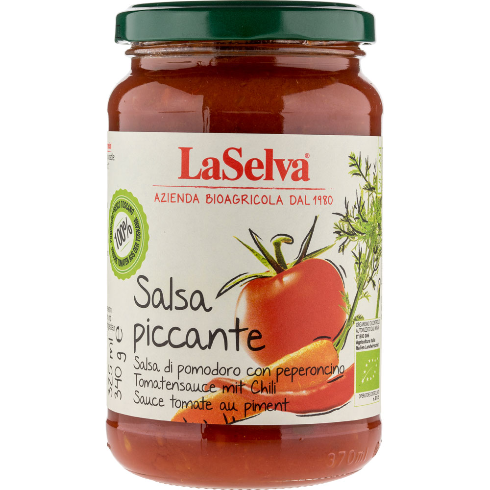 3er-SET Spaghettisauce Salsa Piccante 340g LaSelva - Bild 1