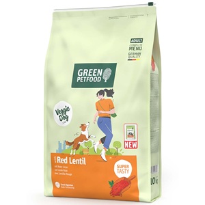 3er-SET Vega Hund Trockenfutter GPF Dog Red Lentil NICHT BIO 10kg Green Petfood - Bild 1